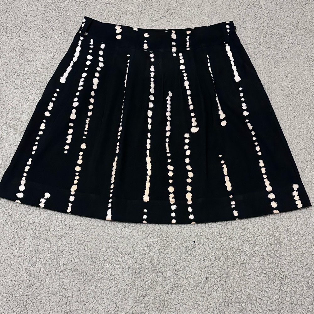 Worthington Black and White A-Line Skirt